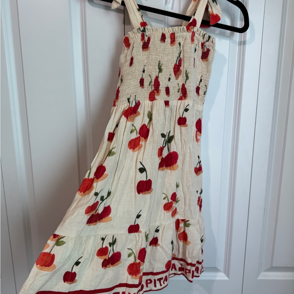 FARM Rio Sundress Mini Tie Shoulder Pitanga Cherry Print Size S - Picture 2 of 11